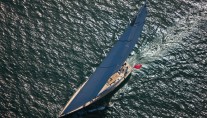 Thalima sailing yacht - Southern Wind - from above 